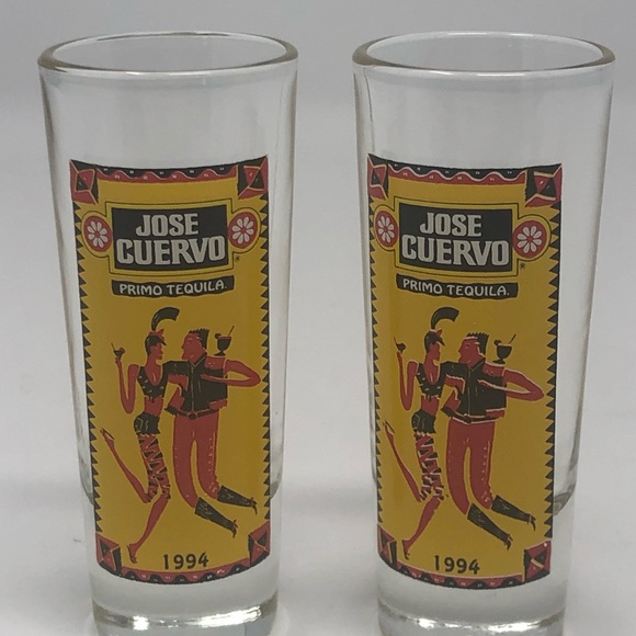 Jose Cuervo Primo Tequila  Shot Glasses (1 pair) - Picture 2 of 2